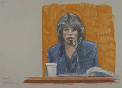 Defendant Oprah Winfrey Testifying During A Civil Case Brought Against Her By The Texas Beef Industry 2