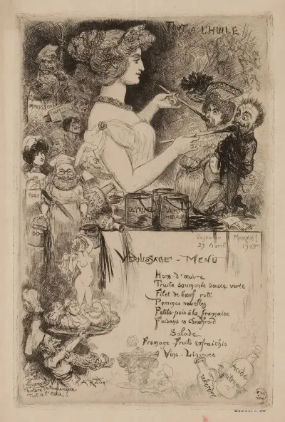 Dejeuner Mariani Le 29 Avril 1905