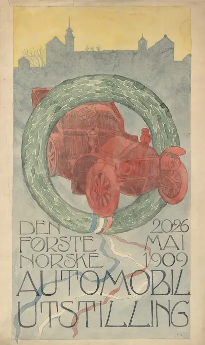 Den Forste Norske Automobilutstilling I Christiania 20 26 Mai 1909 2
