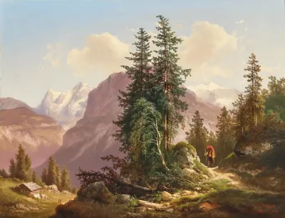 Der Eiger Der Monch Und Der Silberhorn In Der Schweiz