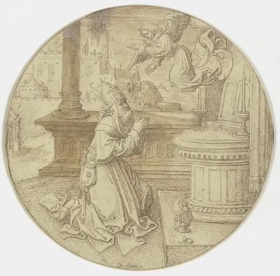 Der Erzengel Gabriel Erscheint Dem Zacharias Wahrend Seines Priesterdienstes Im Tempel Zu Jerusalem