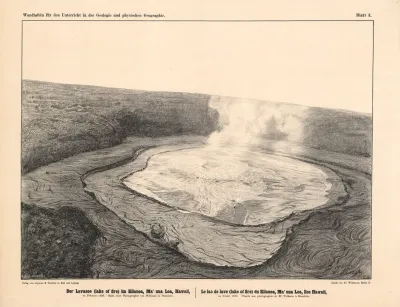Der Lavasee Lake Of Fire Im Kilauea Mauna Loa Hawaii Im Februar 1893