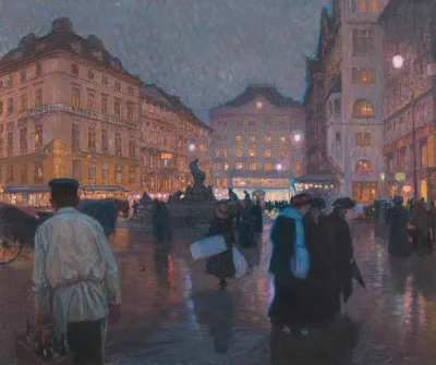 Der Neue Markt Am Abend