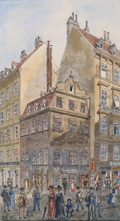 Der Salzgries In Wien Ecke Tiefer Graben