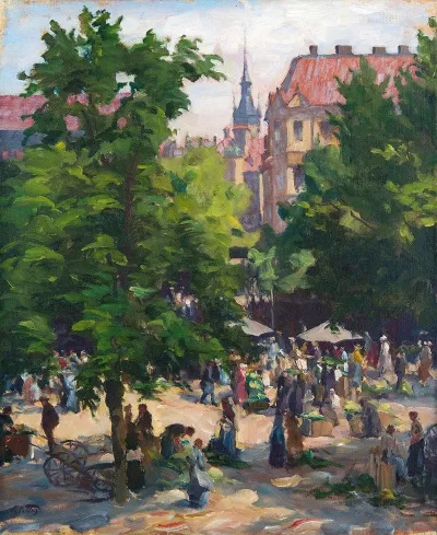 Der Viktualienmarkt In Munchen