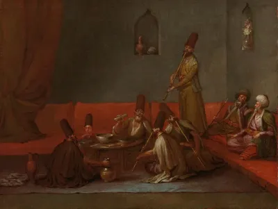 Dervishes Sharing A Meal