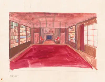 Design Drawings For The Theodore Weicker Apartment Building Study For Library