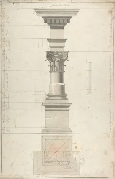 Design For A Column In Roman Order