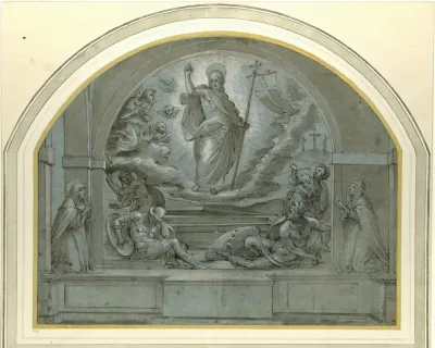 Design For A Frescoed Altarpiece Of The Resurrection