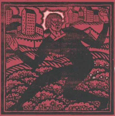 Design For Fine Art Print The Mad Dancer Woodcut Print