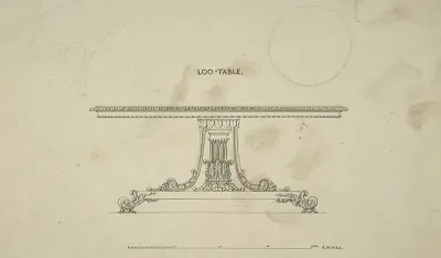 Design For Loo Table With Plans Of Top And Pedestal