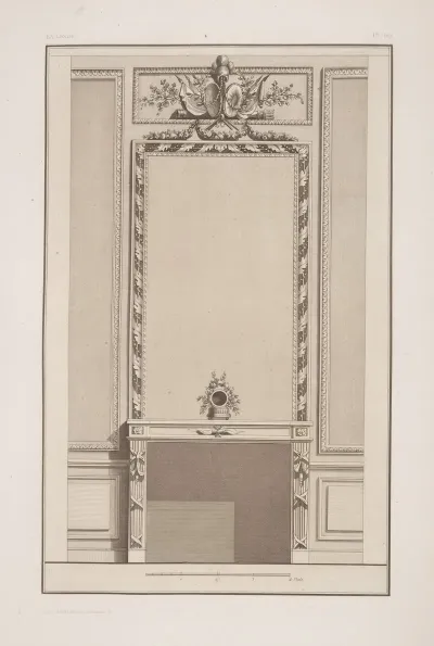 Design For Mantelpiece And Rectangular Wall Niche