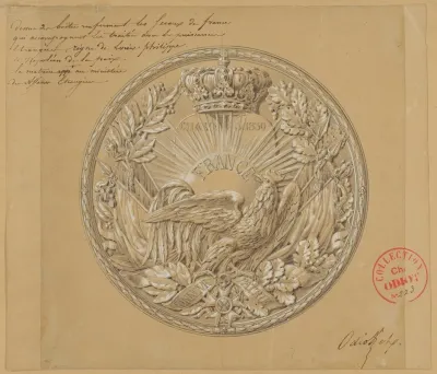 Design For The Medal To Commemorate The Charter Of 1830