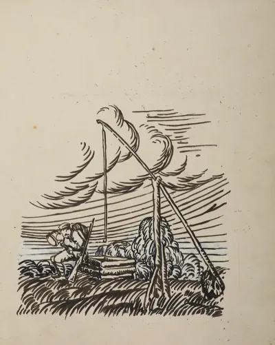 Designe Of The Illustration For The Book Battle Of Konary By Juliusz Kaden Bandrowski 3