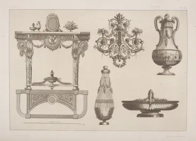 Designs For Urns Architectural Structure With Oval Panel On Top Shelf