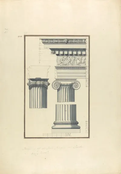 Details Of The Ionic Temple At Toreh