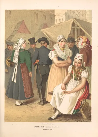 Deutsche Volkstrachten Pl 16