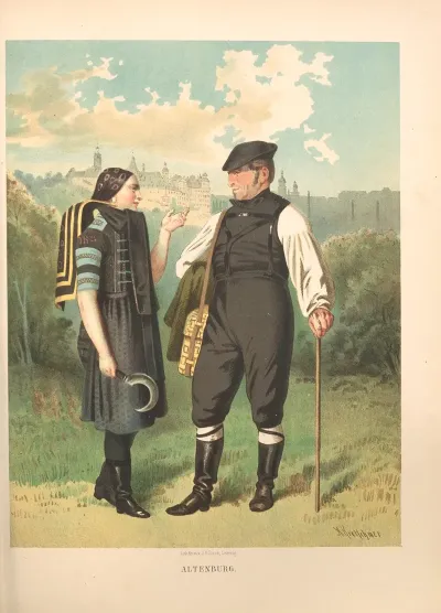 Deutsche Volkstrachten Pl 34