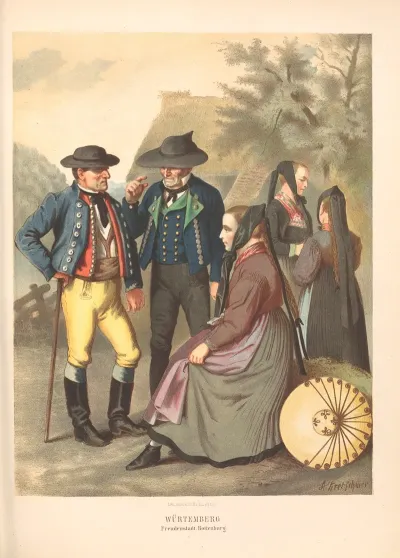 Deutsche Volkstrachten Pl 43