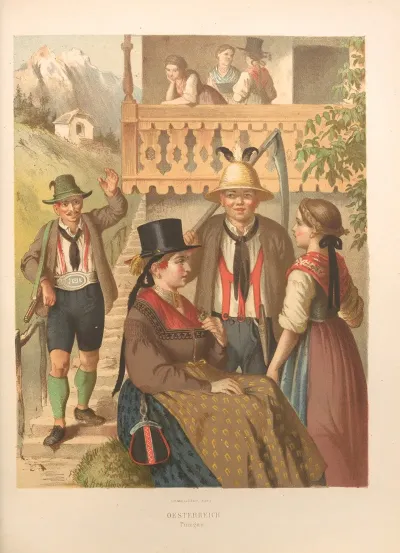 Deutsche Volkstrachten Pl 65