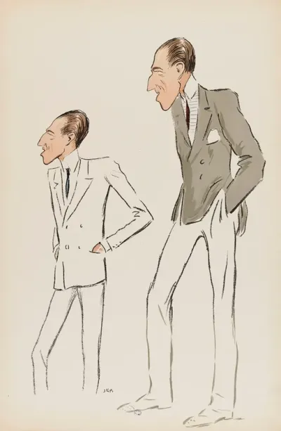Deux Etudes Dun Personnage Masculin