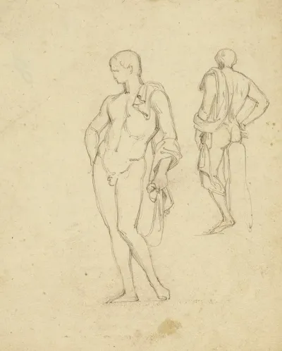 Deux Hommes Nus Debout