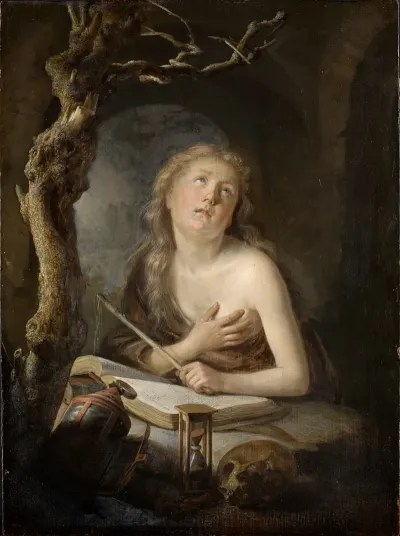 Die Bussende Maria Magdalena In Der Einode