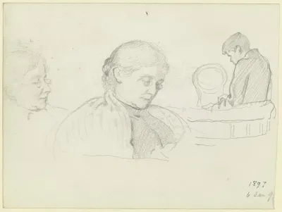 Die Familie Des Kunstlers Luise Und Victor Scholderer