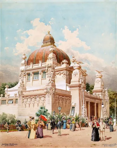 Die Jubilaumsausstellung In Wien 1898 Pavillion Der Stadt Wien