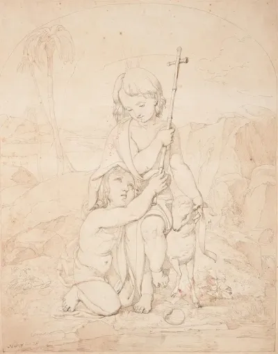 Die Knaben Jesus Und Johannes