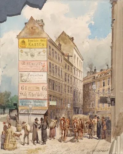 Die Kohlmessergasse Und Der Salzgries Bei Der Ruprechtsstiege
