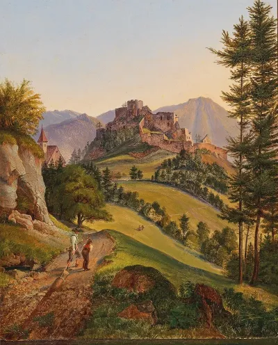 Die Ruine Der Veste Clam Bey Schottwien