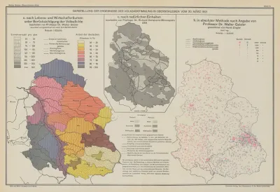 Die ergebnisse der volksabstimmung in Oberschlesien