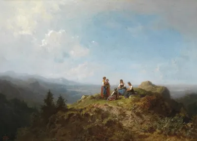 Dirndln Auf Der Alm