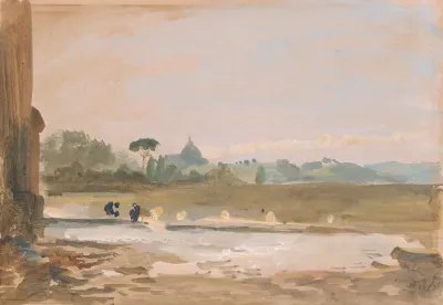 Distant View Of Rome