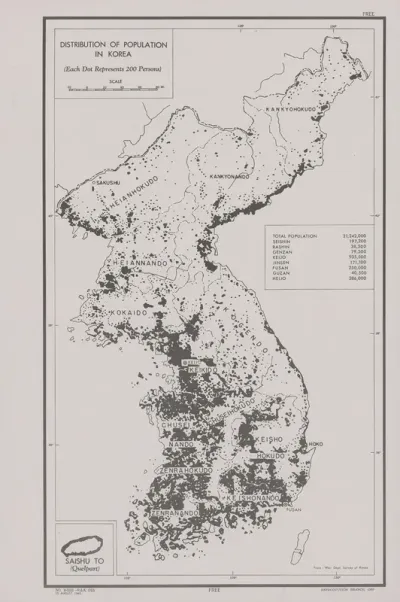 Distribution Of Population In Korea