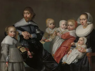 Doctor Cornelis Van Der Heijde And Ariaentgen Ariens De Buijser With Their Children
