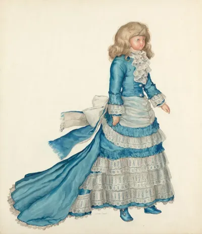 Doll In Blue Dress