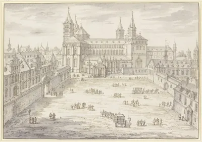 Dom Und Bischofliches Palais Zu Speyer Vor Der Zerstorung 1689