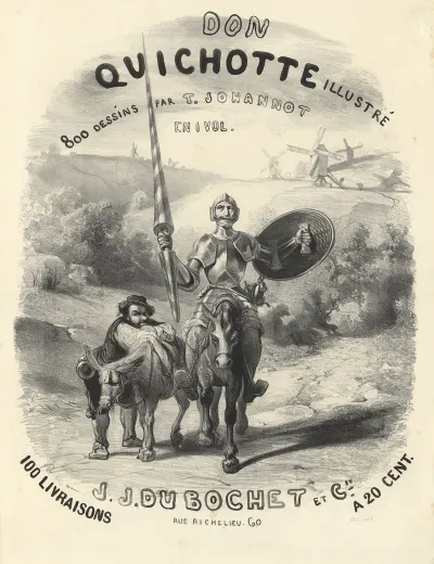 Don Quichotte Illustre 800 Dessins Par T Johannot En 1 Vol
