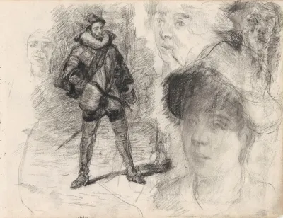 Don Quixote And Four Faces