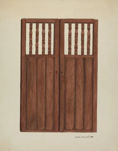 Doors To Baptistry Mission San Juan Bautista