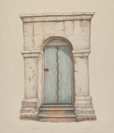 Doorway At Mission San Juan