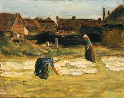 Dorfwinkel Mit Bleiche Village Corner With Bleach