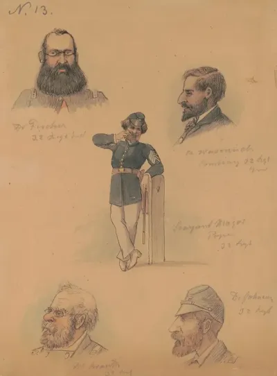 Dr Charles Fischer Commissary Sergeant Emanuel Wassenick Sergeant Major Frank Theodore Bockmann Doctor Jean John