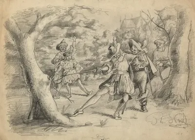 Drawing Illustrating Twelfth Night 3