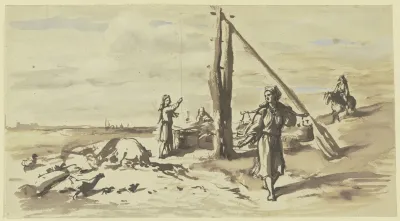 Drawing Well In Landscape