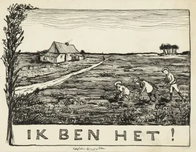 Drie Kinderen In Een Landschap Met Boerderij Ik Ben Het