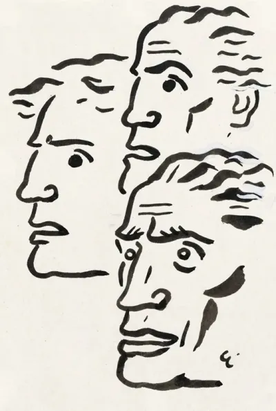 Drie Mannenkoppen