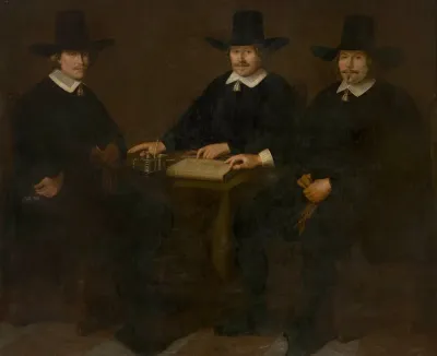 Drie Regenten Van Het Burgerweeshuis Te Alkmaar